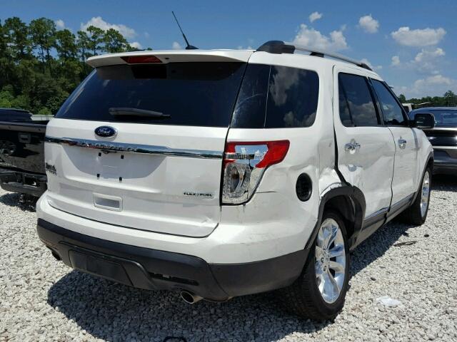 1FM5K7F8XDGA01753 - 2013 FORD EXPLORER L WHITE photo 4