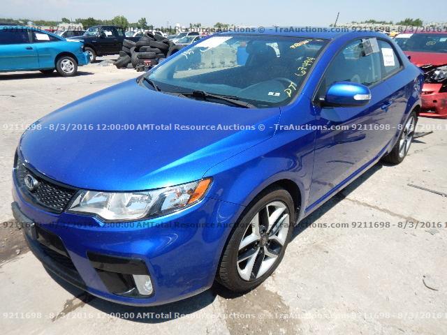 KNAFW6A38A5139525 - 2010 KIA FORTE SX BLUE photo 1