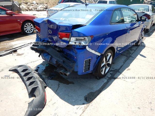 KNAFW6A38A5139525 - 2010 KIA FORTE SX BLUE photo 3