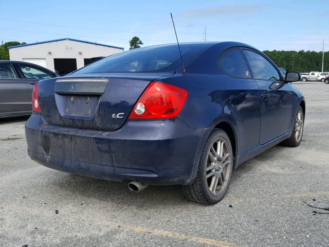 JTKDE177060096919 - 2006 TOYOTA SCION TC BLUE photo 4