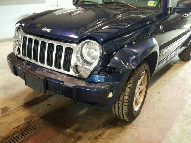 1J8GL58K85W579759 - 2005 JEEP LIBERTY LI BLUE photo 9