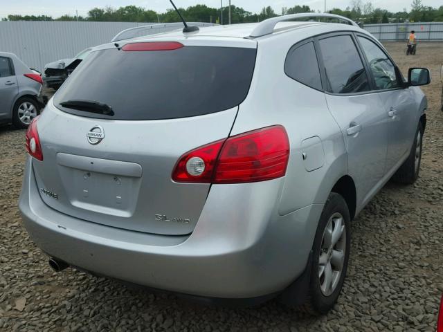 JN8AS58V39W430373 - 2009 NISSAN ROGUE S SILVER photo 4