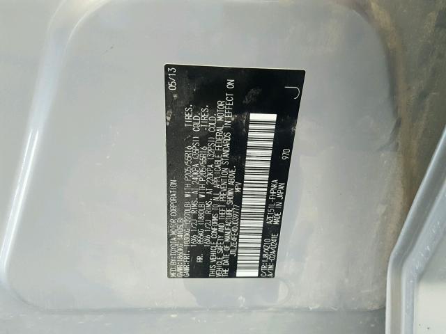 JTLZE4FE4DJ039777 - 2013 TOYOTA SCION XB Silber Foto 10