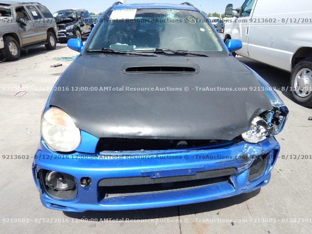 JF1GG29652G827487 - 2002 SUBARU IMPREZA WR BLUE photo 10