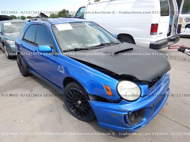 JF1GG29652G827487 - 2002 SUBARU IMPREZA WR BLUE photo 2