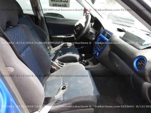 JF1GG29652G827487 - 2002 SUBARU IMPREZA WR BLUE photo 5