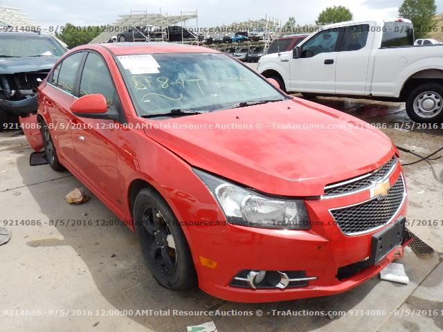 1G1PL5SC8C7238984 - 2012 CHEVROLET CRUZE LT RED photo 2