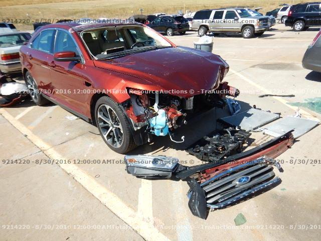 1FAHP2E8XEG129277 - 2014 FORD TAURUS RED photo 2