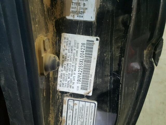 19UYA2255XL004236 - 1999 ACURA 3.0CL Schwarz Foto 10