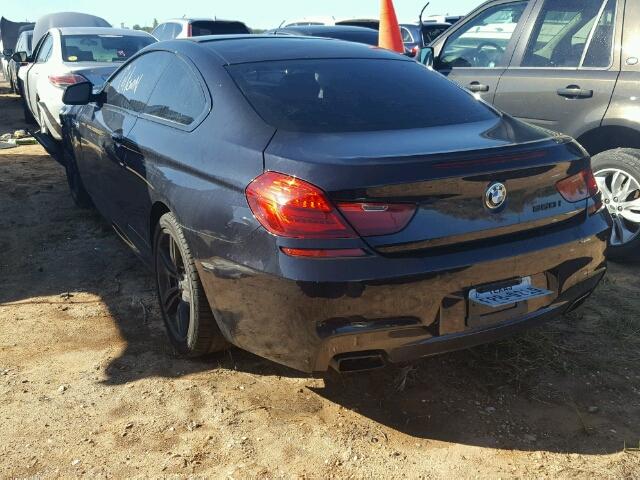 WBAYM9C52DDW20363 - 2013 BMW 650 BLUE photo 3