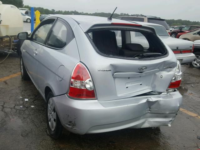 KMHCM3AC9AU172318 - 2010 HYUNDAI ACCENT BLU SILVER photo 3