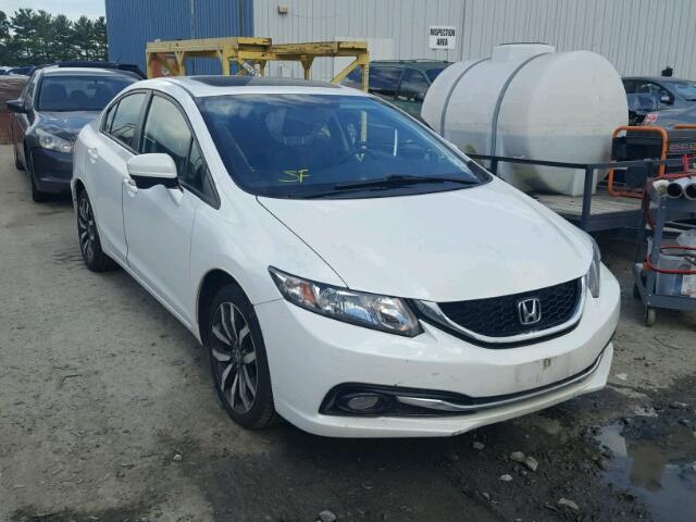 19XFB2F9XEE203305 - 2014 HONDA CIVIC EXL WHITE photo 1