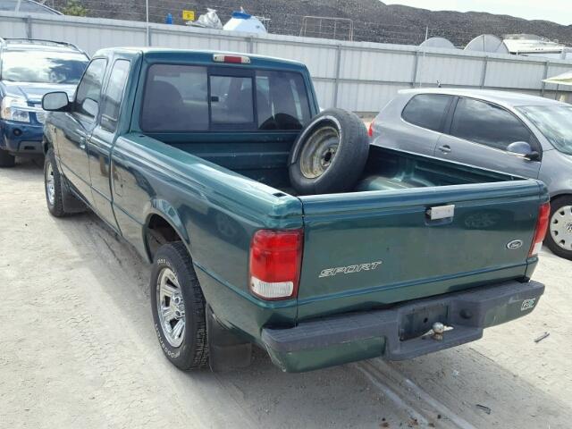 1FTYR14XXYPB59715 - 2000 FORD RANGER GREEN photo 3