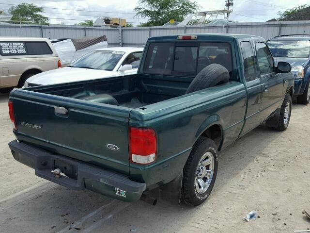 1FTYR14XXYPB59715 - 2000 FORD RANGER GREEN photo 4