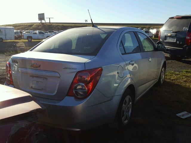 1G1JA5SH0E4235718 - 2014 CHEVROLET SONIC LS SILVER photo 4