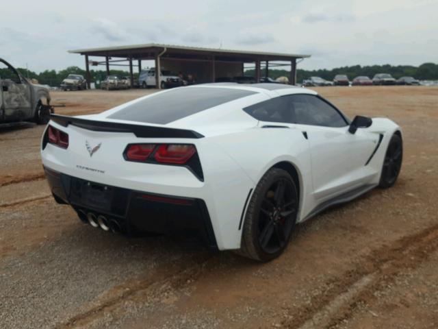 1G1YJ2D72E5104706 - 2014 CHEVROLET CORVETTE S WHITE photo 4