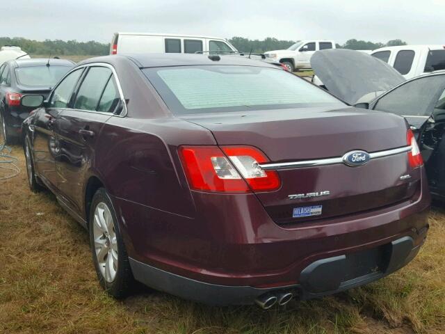 1FAHP2EW9BG127837 - 2011 FORD TAURUS MAROON photo 3