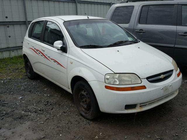 KL1TD666X6B660406 - 2006 CHEVROLET AVEO BASE Ақ фото 1