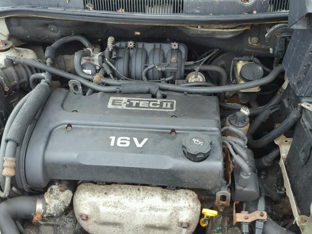 KL1TD666X6B660406 - 2006 CHEVROLET AVEO BASE Ақ фото 7