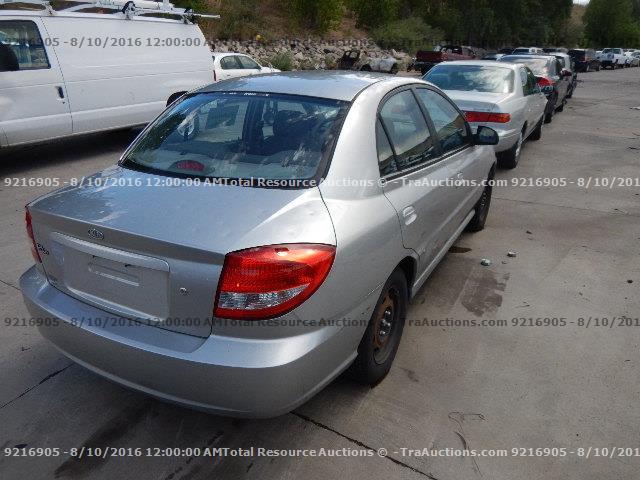 KNADC125056355646 - 2005 KIA RIO SILVER photo 3