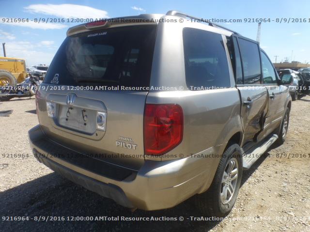 5FNYF18545B035043 - 2005 HONDA PILOT EXL GOLD photo 3