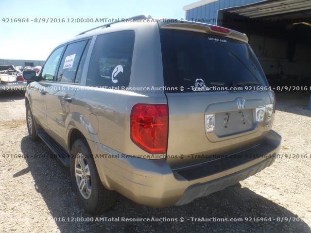 5FNYF18545B035043 - 2005 HONDA PILOT EXL GOLD photo 4