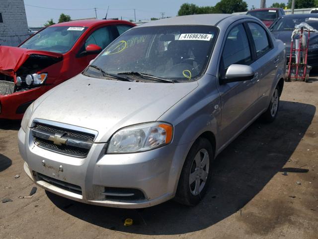 KL1TD56628B163461 - 2008 CHEVROLET AVEO BASE Gümüş foto 2