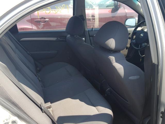 KL1TD56628B163461 - 2008 CHEVROLET AVEO BASE Gümüş foto 6