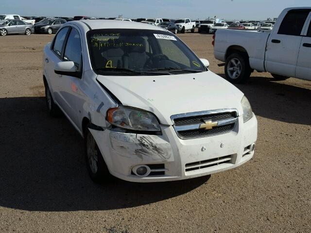 KL1TG56E39B393073 - 2009 CHEVROLET AVEO LT WHITE photo 1