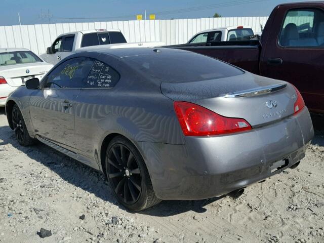 JN1CV6EK1AM104876 - 2010 INFINITI G37 GRAY photo 3