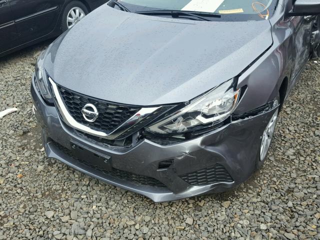 3N1AB7AP8HY359927 - 2017 NISSAN SENTRA GRAY photo 10