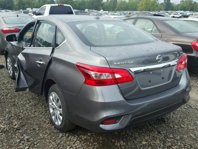 3N1AB7AP8HY359927 - 2017 NISSAN SENTRA GRAY photo 3