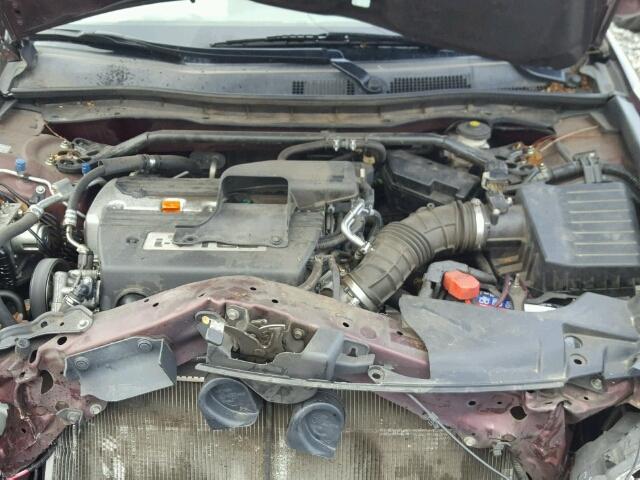 1HGCP26829A132946 - 2009 HONDA ACCORD EXL BURGUNDY photo 7