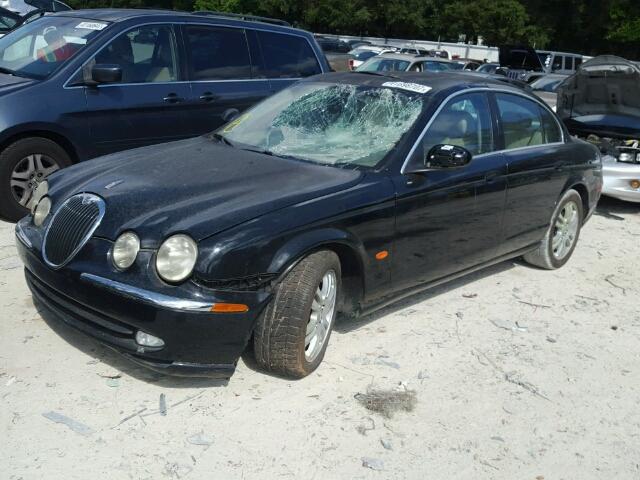 SAJEA01U83HM66125 - 2003 JAGUAR S-TYPE BLACK photo 2