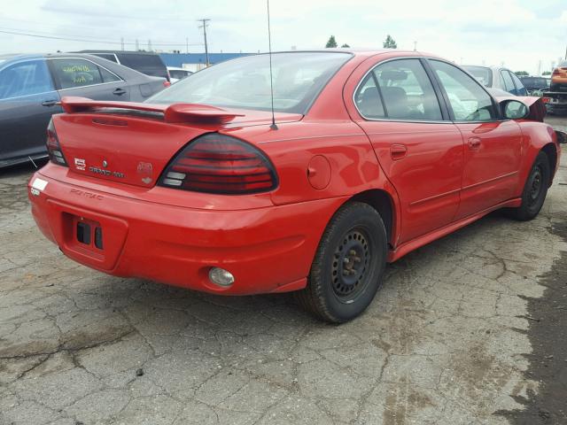 1G2NF52E24C252917 - 2004 PONTIAC GRAND AM S Qırmızı foto 4