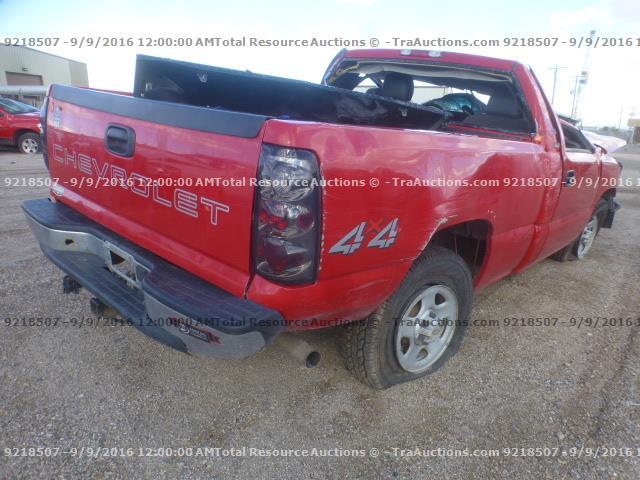 1GCEK14X33Z331703 - 2003 CHEVROLET SILVERADO RED photo 3