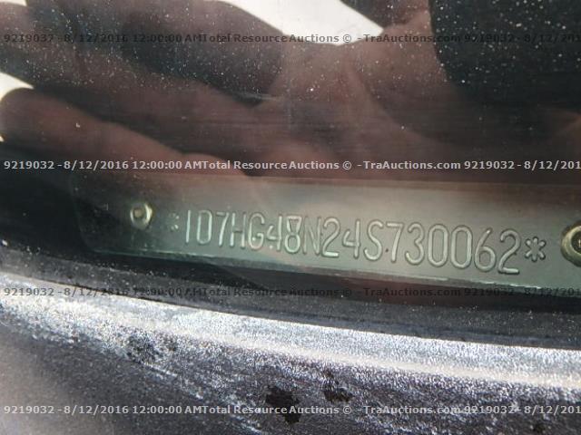 1D7HG48N24S730062 - 2004 DODGE DAKOTA QUA BLACK photo 10