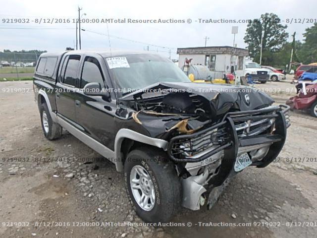 1D7HG48N24S730062 - 2004 DODGE DAKOTA QUA BLACK photo 2