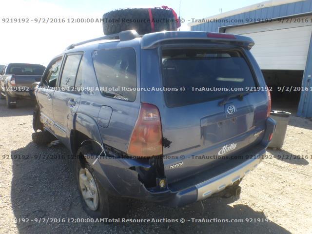 JTEBT14R548008998 - 2004 TOYOTA 4RUNNER SR BLUE photo 4