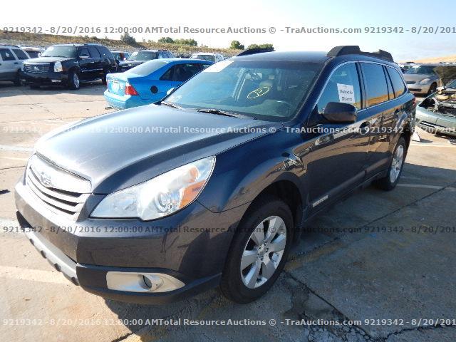 4S4BRCCC6C3262884 - 2012 SUBARU OUTBACK 2. GRAY photo 1