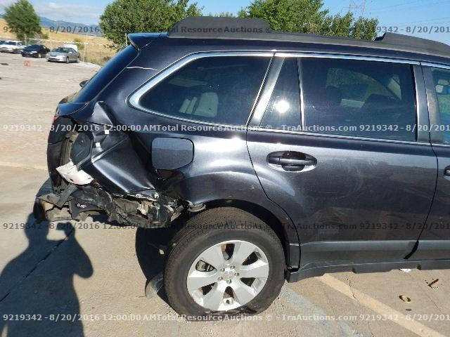 4S4BRCCC6C3262884 - 2012 SUBARU OUTBACK 2. GRAY photo 14