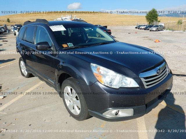 4S4BRCCC6C3262884 - 2012 SUBARU OUTBACK 2. GRAY photo 2