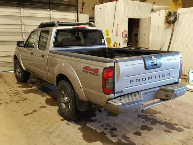 1NGED29Y54C421454 - 2004 NISSAN FRONTIER C SILVER photo 3