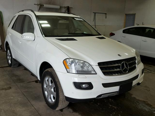 4JGBB86E37A247405 - 2007 MERCEDES-BENZ ML 350 WHITE photo 1