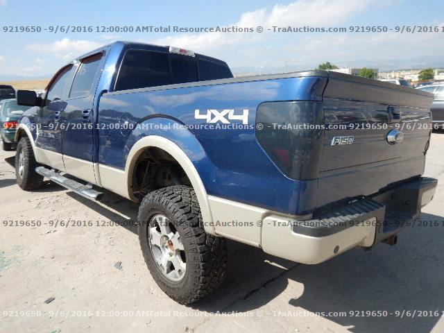 1FTPW14V69FA48430 - 2009 FORD F150 BLUE photo 4