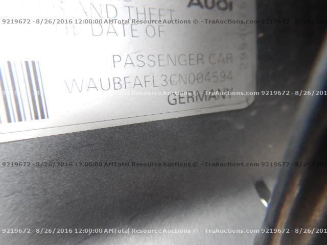 WAUBFAFL3CN004594 - 2012 AUDI A4 PREMIUM GRAY photo 12