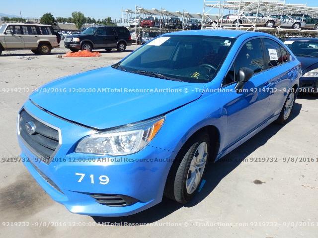 4S3BNBA67F3059739 - 2015 SUBARU LEGACY 2.5 BLUE photo 1