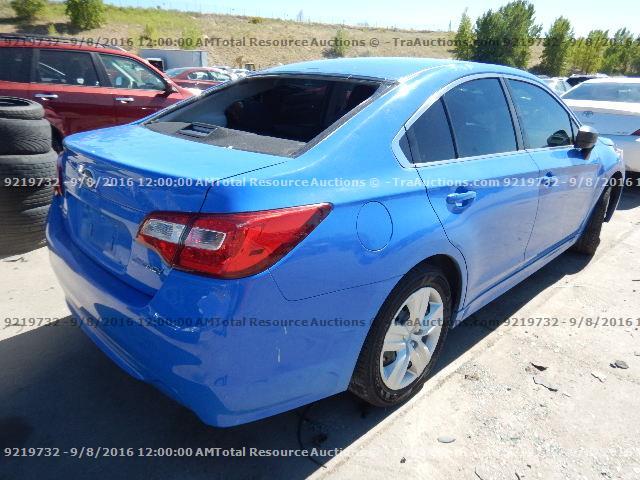 4S3BNBA67F3059739 - 2015 SUBARU LEGACY 2.5 BLUE photo 3