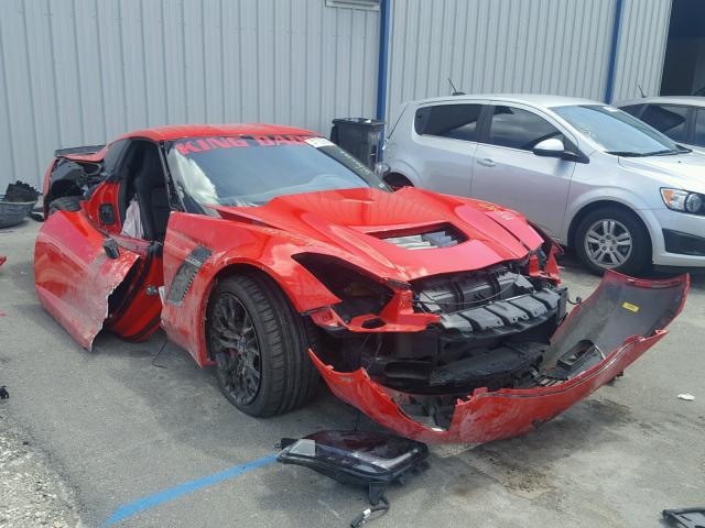 1G1YN2D61H5601374 - 2017 CHEVROLET CORVETTE Z RED photo 1