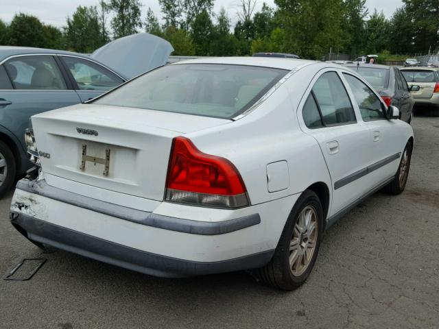 YV1RS64A742388419 - 2004 VOLVO S60 WHITE photo 4